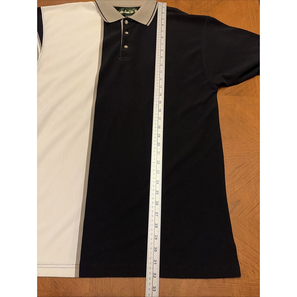 VTG Knights Of The Round Table Men's XL Thick Short Sleeve Polo Rugby Colorblock - Picture 9 of 13